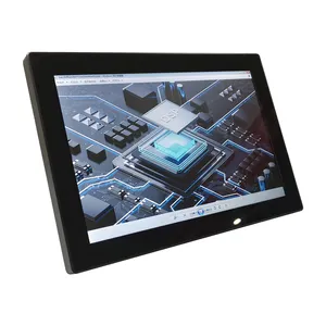 Custom 12 HDMI touch screen Monitor with Dual Ethernet Ports Network Redundancy Reliable Data Transfer industrial monitor