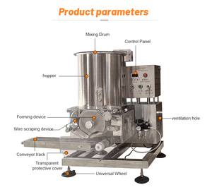 Machine à fabriquer des pépites de bœuf Burger Patty Machine de cuisson Burger chignon chinois Machine à fabriquer - Product Image 3