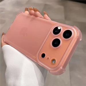เคสโทรศัพท์ใส TPU สีดำสำหรับ iPhone 17 Pro Max แบบนิ่ม ป้องกันการตกกระแทกทั้งสี่มุม ด้านหลังแข็ง - Product Image 1