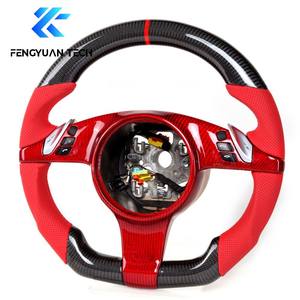 Volant en fibre de carbone pour Porsche Panamera 970 996 997 911 <span class=keywords><strong>Turbo</strong></span> <span class=keywords><strong>S</strong></span> Macan <span class=keywords><strong>Cayenne</strong></span> 987 GT3 Boxster 718 GT4 992 <span class=keywords><strong>955</strong></span> 986 - Product Image 4