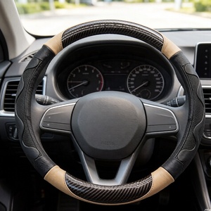 Funda de <span class=keywords><strong>Volante</strong></span> de Coche de Cuero de Fibra de Carbono O/D de 38 cm para <span class=keywords><strong>Suzuki</strong></span> <span class=keywords><strong>Swift</strong></span> 2017 2018 2019 2020 2021 2022 Accesorios Deportivos para Automóviles - Product Image 1