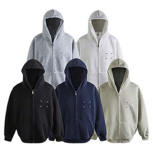 Sudadera con Capucha Unisex Extra Grande de Alta Calidad, 100% Algodón de 450 Gsm, Logotipo Personalizado, Bordado 3D, Lisa - Product Image 1