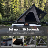 SAN HIMA Tiendas de Campaña Rígidas de Aluminio de Montaje Rápido y Ligero con Apertura Automática para Techo de Coche, Ideales para Camping y Overlanding 4x4
