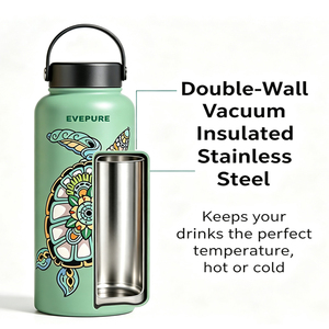 <strong>Ocean</strong> Series Water <strong>Bottle</strong> 33oz,Double Wall Vacuum Stainless Steel, Leak Proof &amp; Non-BPA, Modern Water Flask Jug,OEM and ODM - Product Image 2
