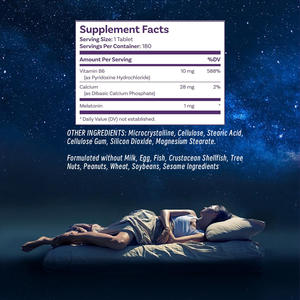 Las tabletas para dormir más vendidas con fórmula de vitamina de calcio para ayudar a los adultos a administrar los ciclos de sueño y vigilia - Product Image 2