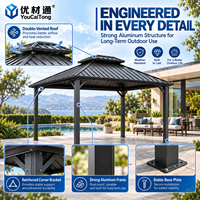 Système de pergola bioclimatique en aluminium à lames orientables, écologique et prêt à l'emploi, pour les projets de villas, patios, jardins et espaces extérieurs.