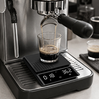 Balance à café numérique intelligente 2 kg 0,1 g avec minuterie LED précise et 3 modes, balance électronique pour barista