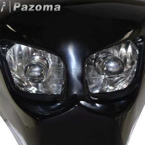 Carénage frontal personnalisé crâne pour moto, feux avant, personnalisés, pour <span class=keywords><strong>Kawasaki</strong></span>, Honda, Suzuki, Yamaha, vélo de rue, avec <span class=keywords><strong>masque</strong></span>, 12V - Product Image 3