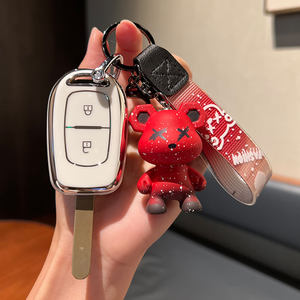 Voiture française nouveaux <span class=keywords><strong>porte</strong></span>-clés à distance 2 boutons coque de <span class=keywords><strong>clé</strong></span> de voiture en TPU housse pour Duster <span class=keywords><strong>Dacia</strong></span> scénic pour <span class=keywords><strong>porte</strong></span>-clés Renault - Product Image 3