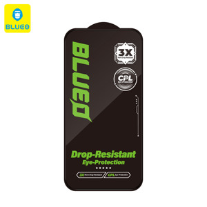 Protector <span class=keywords><strong>de</strong></span> Pantalla BLUEO 3X Resistente a Impactos y Arañazos, Vidrio Templado Amigable con la Vista para iPhone 17 Pro Max - Product Image 4