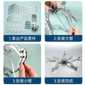 Garra de Rescate para Drones Yu Jian, Acero Inoxidable, Agarre Automático, Gran Apertura - Product Image 4