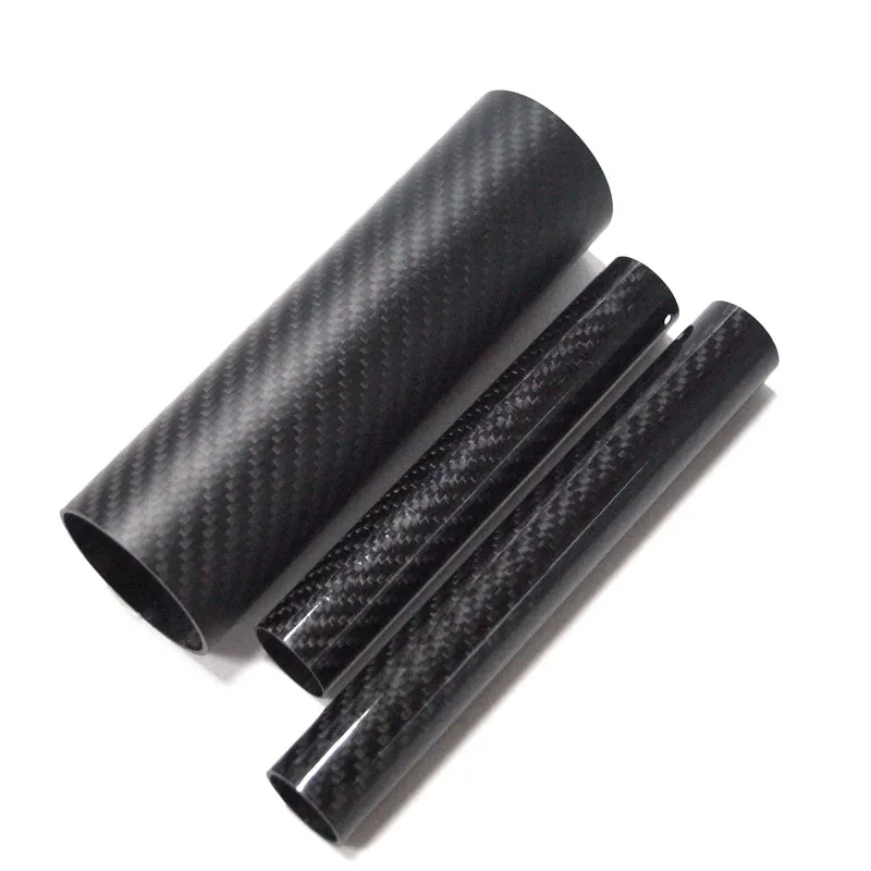 Carbon fiber round tube 3k twill 20mm 30mm 50mm carbon fiber tubing