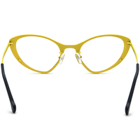 Gafas Borregls con Montura de Titanio Colorida para Hombre, Diseño de Ojo de Gato, Marca Nueva 2025, Gafas Ópticas de Alta Calidad para Mujer, Modelo 85850