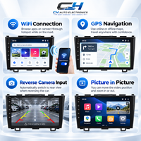 Pour Honda CRV 2007-2011 Autoradio Android Stéréo 9 Pouces 2DIN Écran Tactile Sans Fil CarPlay Android Auto GPS Bluetooth FM RDS SWC