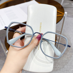 G Brand <b>Large</b> Rectangle TR Metal Hybrid Eyeglasses <b>Frame</b> Anti Blue Light Plano Unisex Full <b>Frame</b> - Product Image 1