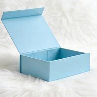 Boîte cadeau pliante magnétique personnalisée, design aseptique, écologique et réutilisable avec options d'impression de logo UV