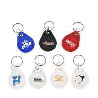 Özelleştirilmiş asansör erişim kontrolü Keyfob 13.56Mhz 125Khz RFID yeniden yazılabilir NFC Mini etiketi NFC çip erişim kontrol kartları