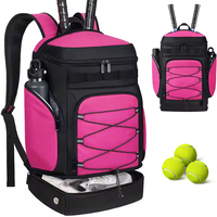 Sac à dos de tennis et de badminton tendance, léger, grand format, avec fermetures éclair antidérapantes, imperméable, unisexe