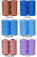 Fil à tricoter et à crocheter en polypropylène haute ténacité 100 %, type soie glacée, bobine grande capacité, fil teint pour poupées, export direct fabricant