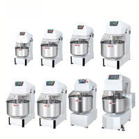 Pétrin à spirale commercial à double planétaire et double vitesse de 8 kg, 12 kg, 16 kg, 25 kg, 50 kg, 100 kg