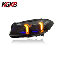 Ensemble de phares LED KGKB pour BMW Série 5 F10 F18 520i 523i M5 2011-2017 Boomerang Double couleur DRL Double faisceau projecteur