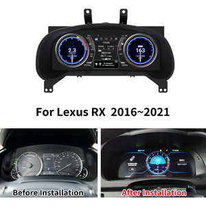 Krando 12.3inch kỹ thuật số xe Bảng điều khiển công cụ cụm Đồng hồ tốc độ màn hình cho Lexus <span class=keywords><strong>RX</strong></span> 2016 ~ 2021 Linux hệ thống buồng lái - Product Image 2