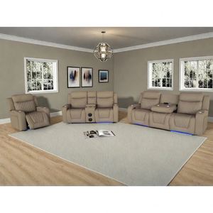 Adaptador de Enchufe para Sillón Reclinable, Portavasos, Mesa Abatible para Sofá, Sofá Reclinable Apto para Mascotas con Reposabrazos con Almacenamiento - Product Image 3
