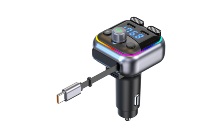 Émetteur FM 6.0 Portable, Récepteur Audio Sans Fil, Lecteur MP3, Chargeur Rapide USB pour Allume-Cigare, Garantie 1 An
