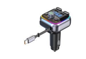 Émetteur FM 6.0 Portable, Récepteur Audio Sans Fil, Lecteur <span class=keywords><strong>MP3</strong></span>, Chargeur Rapide USB pour Allume-Cigare, Garantie 1 An - Product Image 5