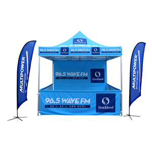 Gazebo Esagonale Pieghevole 3x3m di Alta Qualità, Impermeabile, Tenda Professionale per Fiere Commerciali all'Aperto - Product Image 5