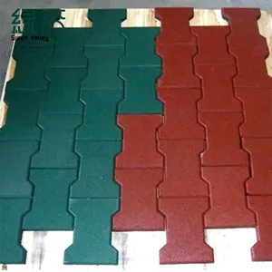 Wholesale Outdoor Non-toxic Playground Mat Permiable Pavers Brick Tiles