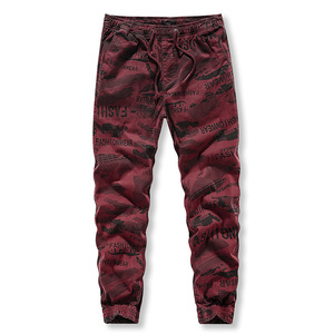 <span class=keywords><strong>Pantalon</strong></span> cargo pour homme, tissé, imprimé sur toute la surface, avec ceinture élastique, coupe droite, camouflage, <span class=keywords><strong>pantalon</strong></span> de travail extérieur - Product Image 4