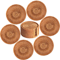 Tabletex Vente en gros Sets de table tissés ronds naturels Sous-verres en osier et jonc de mer Sets de table en rotin résistants à la chaleur