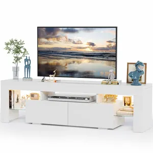 Modern Living Room Wooden Storage Cabinet Meuble de Salon TV Moderne Television Schrank Table Stand with LED Lights