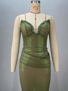 OEM de fábrica personalizado vendaje de las mujeres de moda del Partido de la boda de invitados de lujo de hadas noche Club vestido - Product Image 6