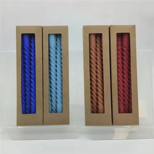 Colorful Twisted Spiral Scented Cotton <b>Wick</b> Taper <b>Candles</b> Spiral <b>Candle</b> for Birthday Party Decoration - Product Image 5