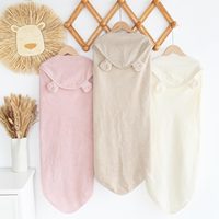 Hot Sale Newborn 100% Cotton High Quality Bath Towels Hood Swaddling Blanket Children Poncho Kids Baby Hooded Towel