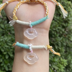 Nueva Pulsera de Cristal de Cuarzo de Estilo Étnico Tibetano Hecha a Mano, con Cuerda Trenzada, Energía Curativa, Estilo Chino - Product Image 2