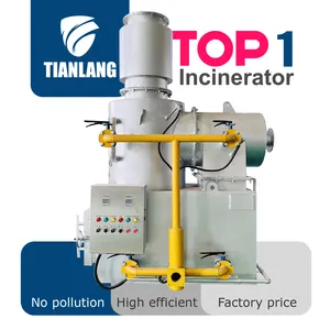 High capacity smokeless solid waste incinerator for hospital medical garbage ,household waste, industrial garbage.
