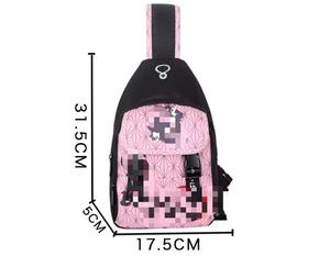 7 Mix Anime Design Démon <span class=keywords><strong>Kimetsu</strong></span> <span class=keywords><strong>No</strong></span> <span class=keywords><strong>Yaba</strong></span> Sasuke Mikasa Anime Cosplay Dessin Animé Taille Bandoulière Messenger Sacs Unique Sac À Bandoulière - Product Image 6