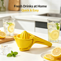 Handmatige plastic citruspers, kleine huishoudelijke draagbare fruit- en groentesqueezer, multifunctioneel keukengereedschap
