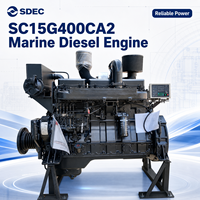 Moteur diesel marin SCDC SDEC SC15G400CA2 haute puissance pour bateau de pêche, navire de marchandises, propulsion marine