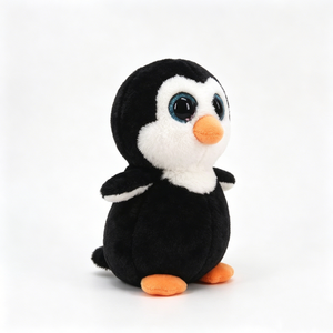 Pingüino de peluche personalizado, pingüino de peluche con ojos grandes, pingüino de peluche con ojos brillantes, lindo pingüino de peluche - Product Image 1