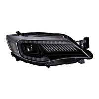Faros Delanteros LED para Subaru WRX STI 2008 2009 2010 2011 2012 2013 2014, Faros Impreza con Luces de Circulación Diurna y Señal de Giro