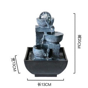 <span class=keywords><strong>Fontaine</strong></span> d'eau décorative de bureau pour salon intérieur, cascade de rocaille, ornement mural, ornements de <span class=keywords><strong>jardin</strong></span> - Product Image 6