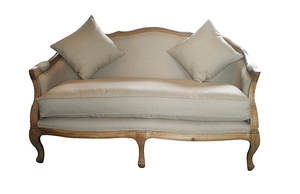 Sofá tapizado de madera de roble macizo para <span class=keywords><strong>el</strong></span> hogar, sofá con asiento de <span class=keywords><strong>amor</strong></span>, para sala de estar, Vintage, de país provincial francés, de estilo rural, para <span class=keywords><strong>el</strong></span> hogar - Product Image 2