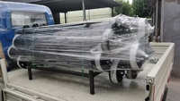Kits d'essieux tandem pour caravane de 7000 lb à 14000 lb, frein électrique avec ressort à 7 lames, suspension à bras oscillant à rouleaux