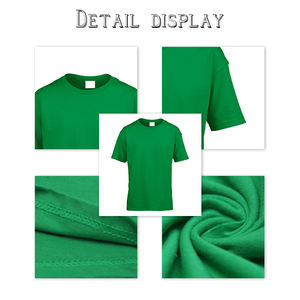 批发定制标志100% 纯棉平纹儿童t恤空白儿童t恤男童女童儿童服装 - Product Image 4