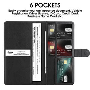 Portatarjetas <span class=keywords><strong>de</strong></span> registro y <span class=keywords><strong>seguro</strong></span> <span class=keywords><strong>de</strong></span> <span class=keywords><strong>coche</strong></span>, documento <span class=keywords><strong>de</strong></span> licencia <span class=keywords><strong>de</strong></span> vehículo, guantera, compartimento organizador, funda esencial <span class=keywords><strong>para</strong></span> billetera <span class=keywords><strong>de</strong></span> <span class=keywords><strong>coche</strong></span> - Product Image 5