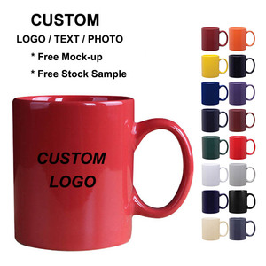 Compre el día de la Orden, envío, regalos de vacaciones, 100 colores, cerámica lisa, lavavajillas, microondas, tazas de café coloridas perfectas para la cocina - Product Image 1